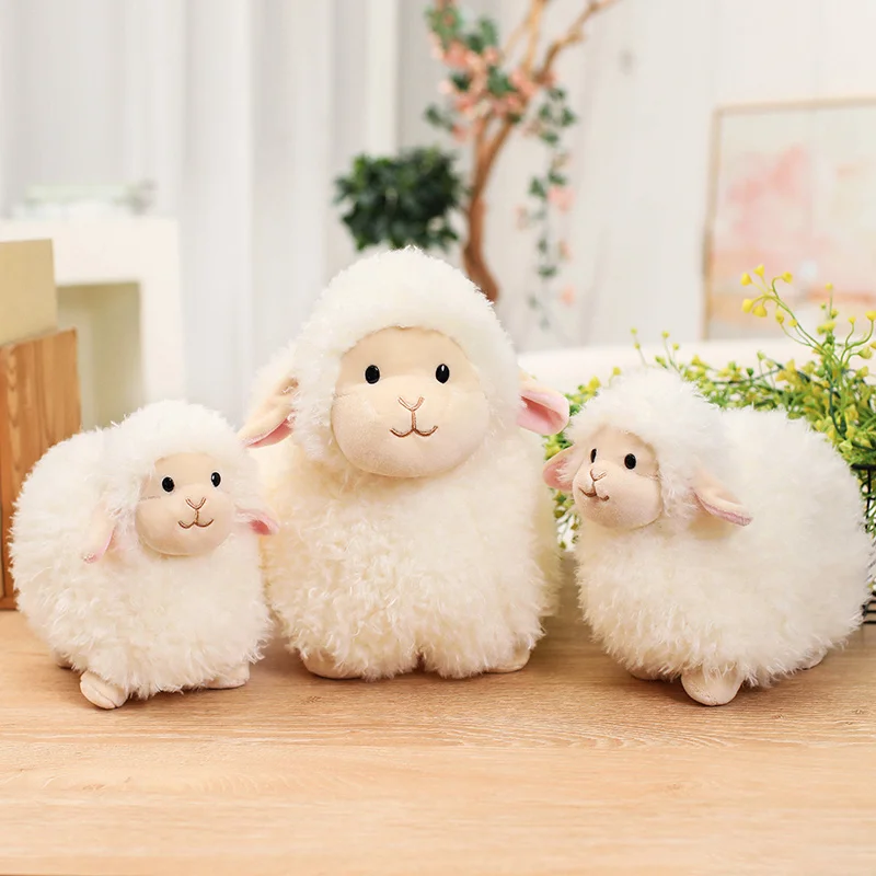 Superzacht pluche lamskussen, schattig knuffelspeelgoed voor decorgeschenken en comfort