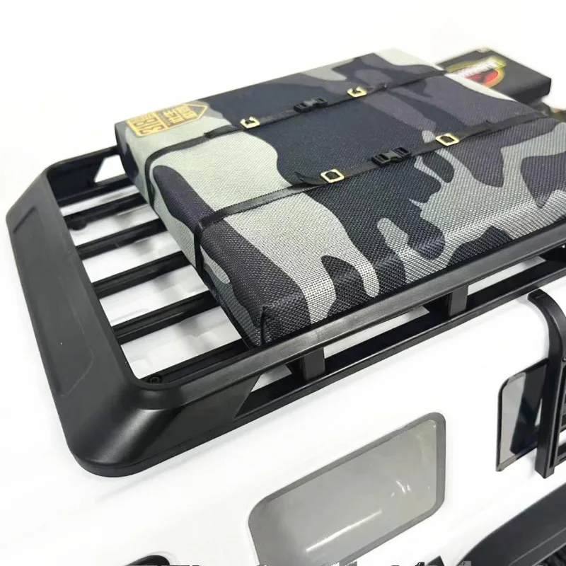 Decorazione simulata della tenda da tetto in pelle PU per 1/7 RC Crawler Car MK07 Accessori aggiornati