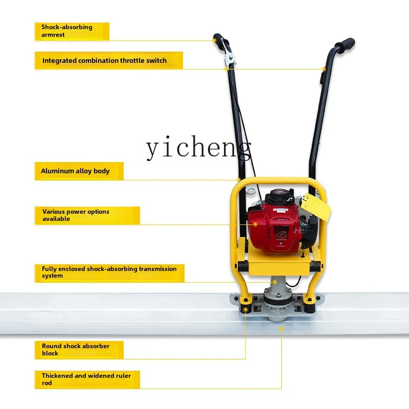 HSN concrete vibrating ruler smoothing electric leveler gasoline ruler cement pavement vibrating ruler leveling machine