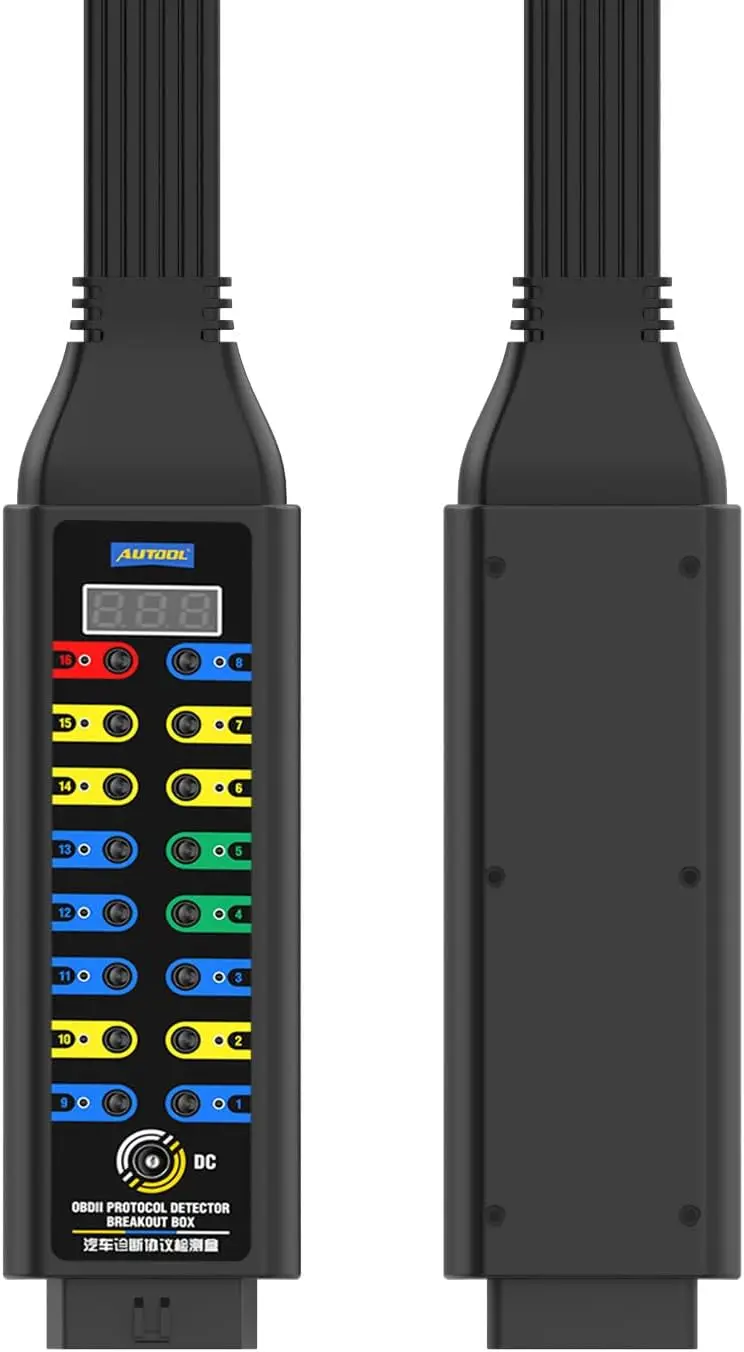 Strumento diagnostico automobilistico DC8V-30V a 16 pin con scatola di sblocco del rilevatore di protocollo OBDII
