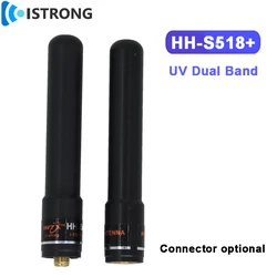 Original HH-S518+ Handheld Walkie Talkie Antenna 145/435MH UV Dual Band Ultra Short High Gain Omni Antenna SMA Male/Female