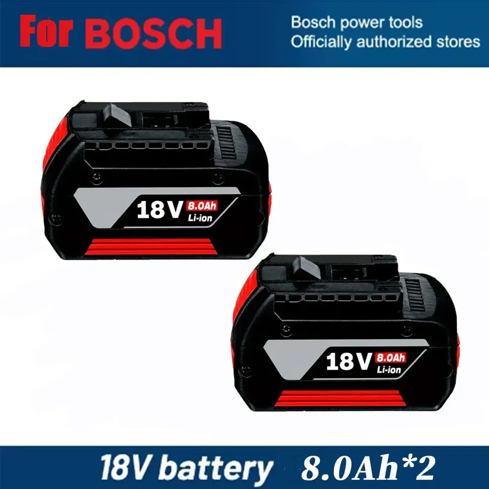 Original para BOSCH 18V 8.0Ah remplacement de bateria de iones de litio GBA professionnel GSR GSB BAT609G BAT622 para cargador BOSCH