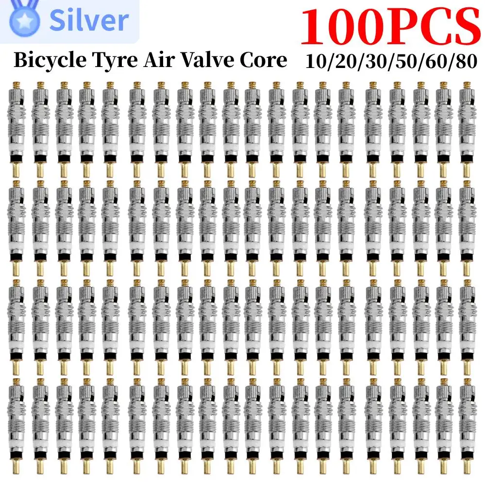 10-100PCS Valve Core Presta To Schrader French Air Pump Bicycle Bike Valve and Removal Tool Bicycle Accessories Valve Core Tools