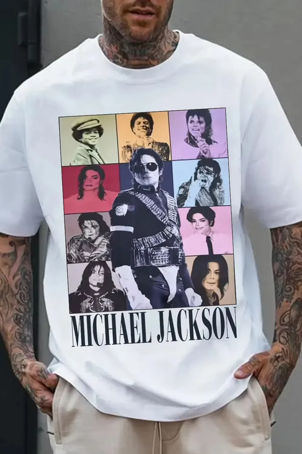 2026 New Michael Jackson Graphic TShirt, 2026 New Style, Unisex Loose Round Neck Fashion Short Sleeve Casual Top