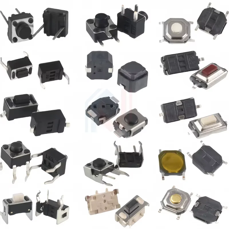 50PCS 3*6 3*4 4*4 SMD Tactile Tact Push Button Switch 2Pin 4Pin Touch Micro Switch 3x4x2.5 3x6x5 3x6x2.5 4x4x1.5 12x12x5 4*4*2.5