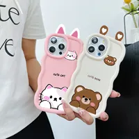 3D Frog Eyes Cat Ears Case For Huawei Honor X9B X8B X7B X7A X8A X9A X8 X6 90 Lite Y7 Pro 2018 Y9 Prime 2019 Y8S Nova 3i Y70 Y71