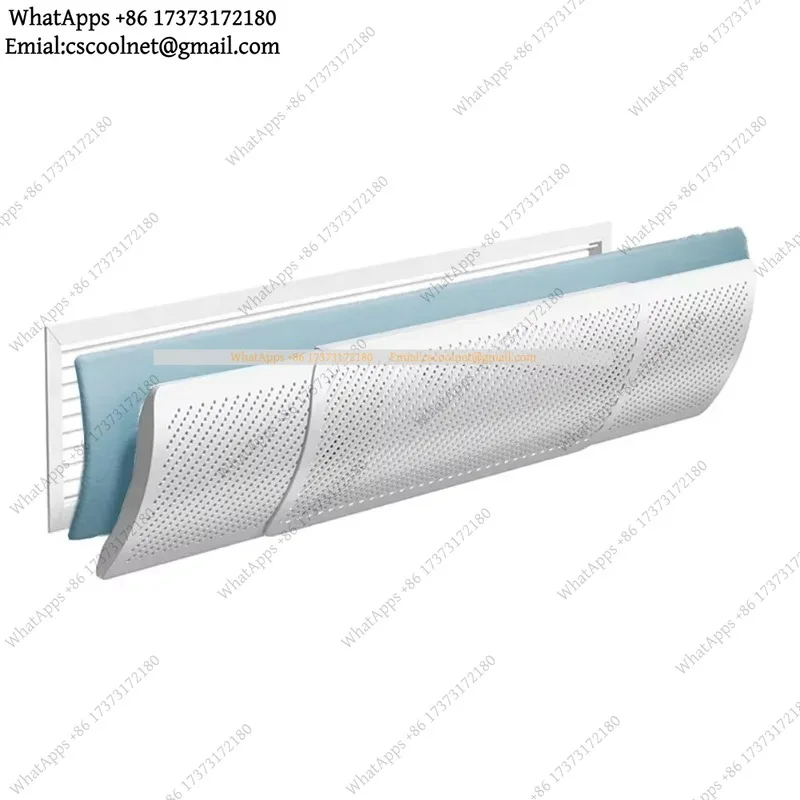 For Central AC Air Deflector Anti-Direct Blowing Wall-Mounted Air Outlet Baffle Windshield Adjust Filter Parts