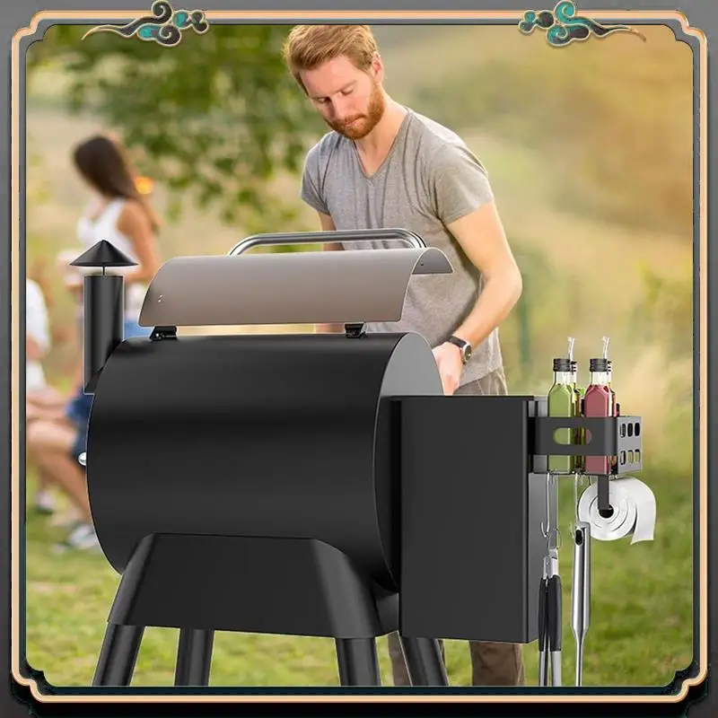 

Контейнер премиум-класса с 4 крючками и держателем для бумажных полотенец для грилей Traeger, аксессуары для гриля для гриля Traeger Pro 22/34