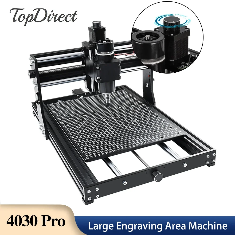 

New CNC 4030 Pro Engraving Machine 40W Laser Engraver Working Area 400*300mm 500W Spindle Milling Cutting Machine for Metal Wood