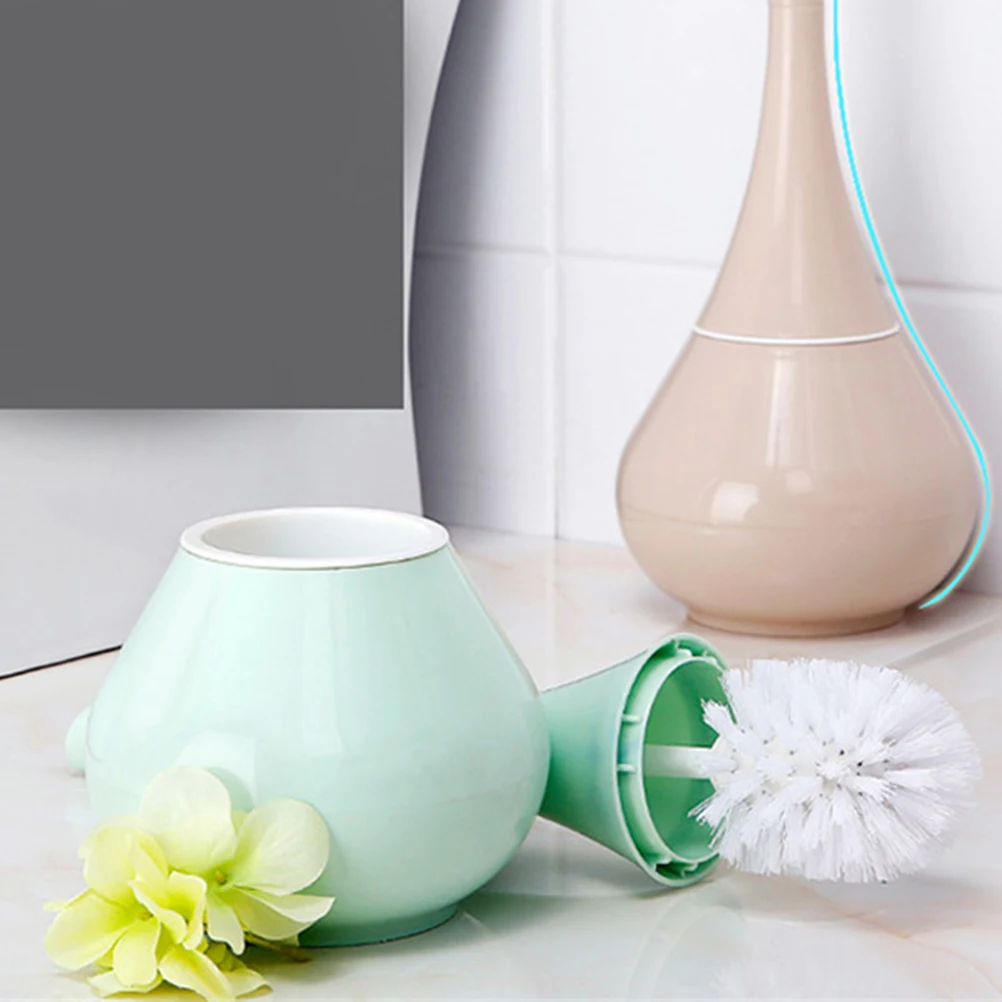 

Toilet Brush Set Green Compact Design Premium Abs Pp Material Long Handle Deep Cleaning Bathroom Hotel Office Home Use