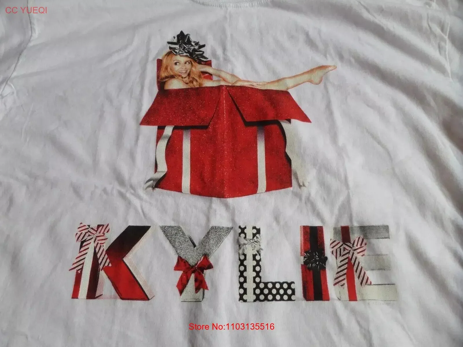 Kylie Minogue Um Natal 2015 Royal Albert Hall Camiseta Tamanho vintage Lavado Versátil Confortável Elegante roupas de grife