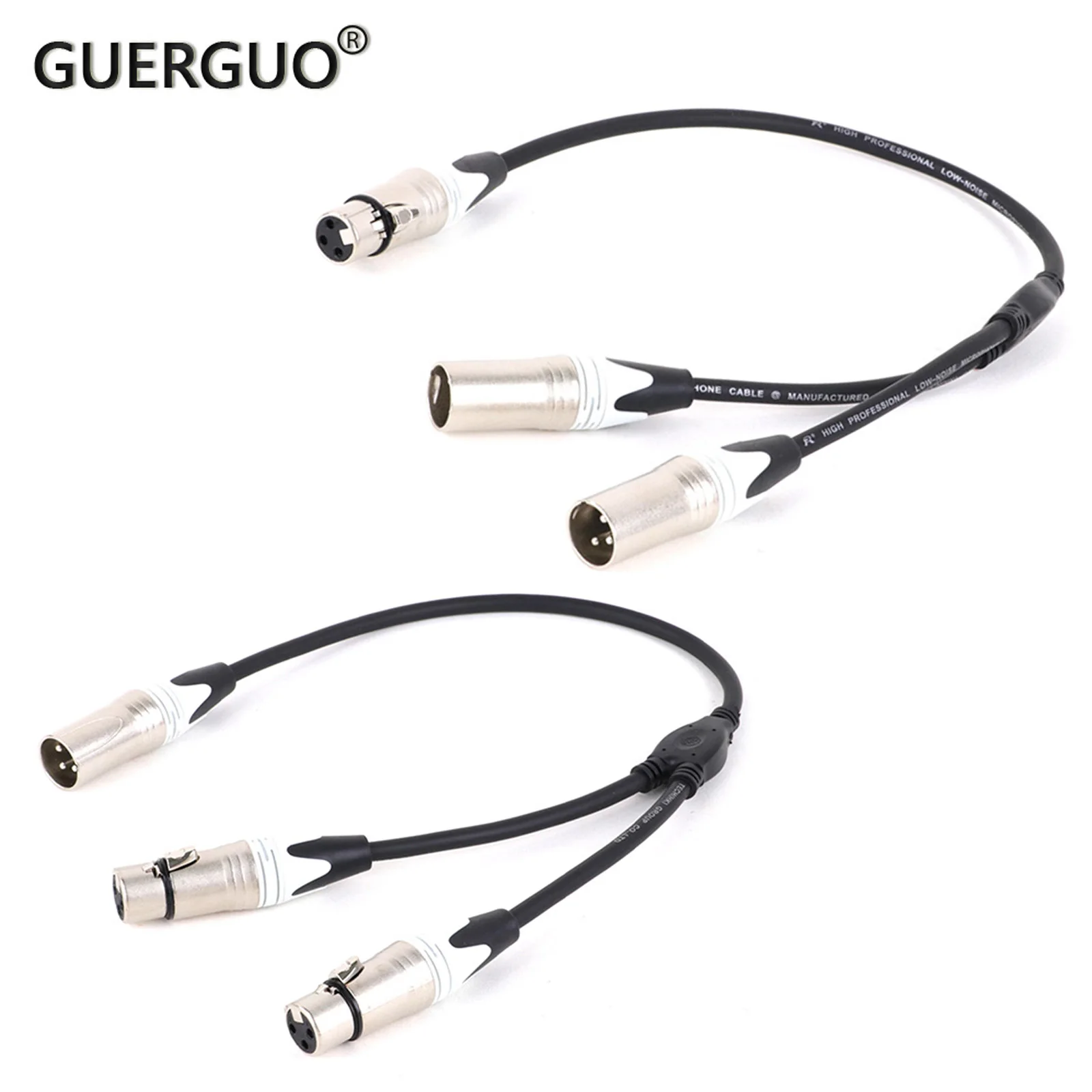 

Speciality 0.3M 0.5M 3Pin XLR Female/Male to 3Pin XLR Dual Male/Female Plugs Y-Splitter Microphone Cable For Mixers Etc