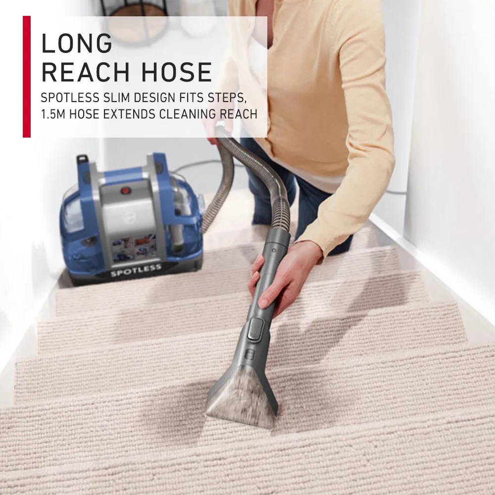 مكنسة هوفر سبوتليس المحمولة، منظف البقع خفيف الوزن مع شفط قوي، يزيل البقع القوية من سجاد السرير المنزلي