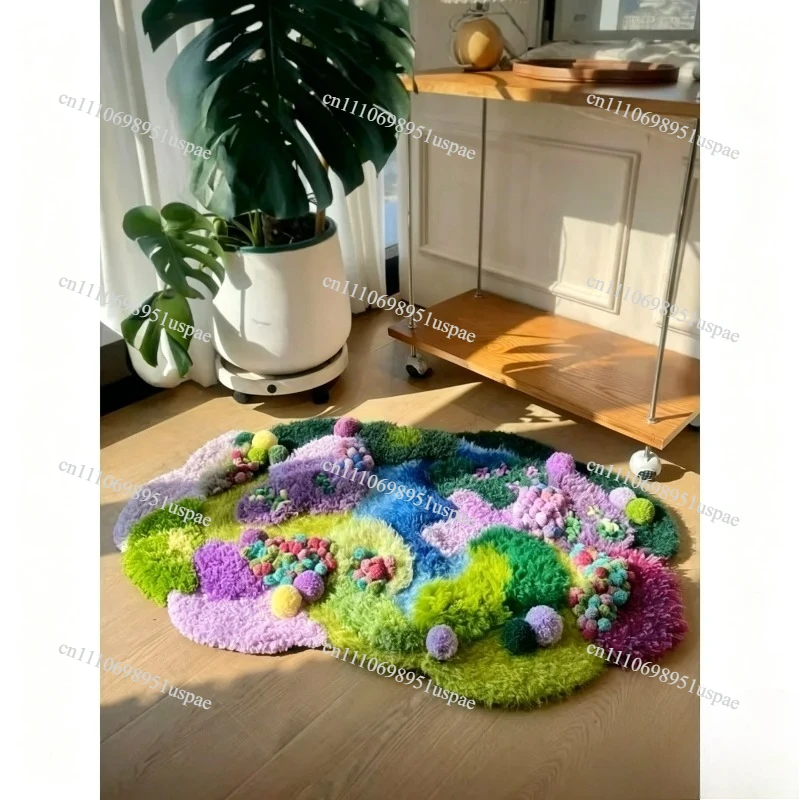 Provence Moss Carpet Material Pack Hand Crocheted Birthday Surprise DIY Creative Gift Chinese Style (not finished product)