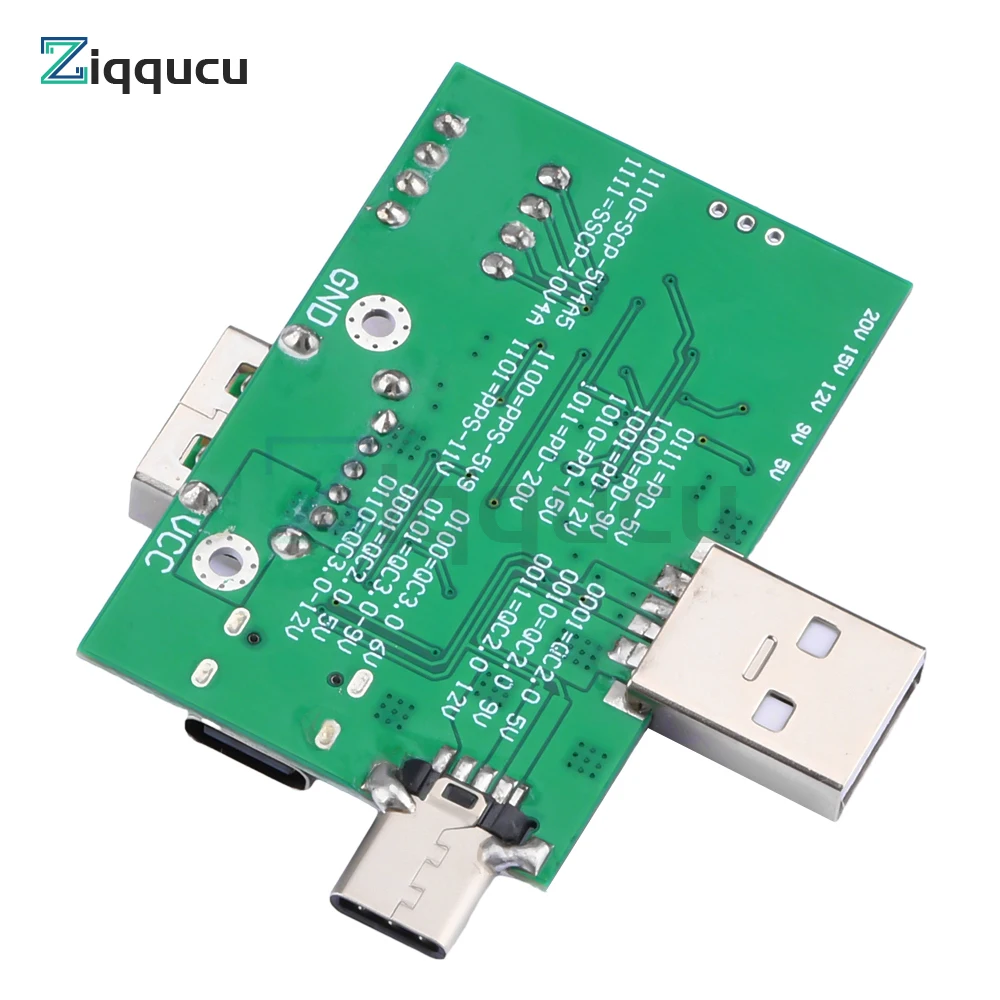 PD/QC3.0 2.0/PPS Deception Fast Charge Trigger Module Aging Board Test Board Adjustable Dial Code USB Type-C 5V9V12V15V20V