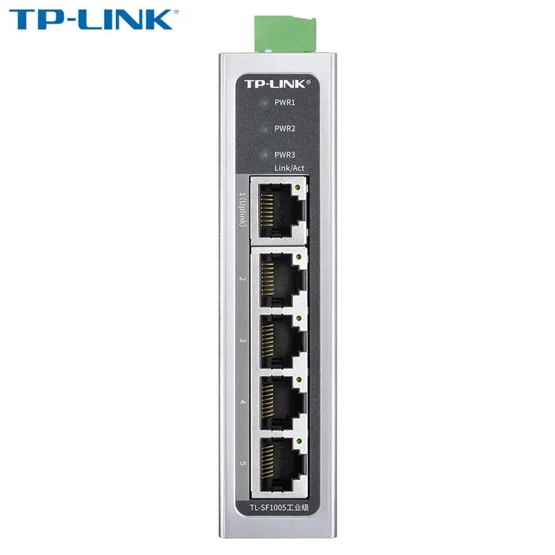 Conmutador Ethernet Industrial TP-LINK, divisor de red, montaje en pared de Riel DIN, resistente a altas y bajas temperaturas, 5 Po