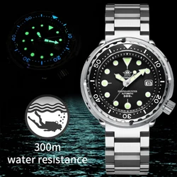 Addiesdive homem atum relógio masculino americano c3 super luminoso 20bar à prova dwaterproof água mergulho relógio mecânico automático relogios masculino