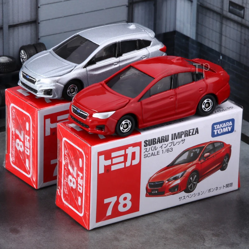 

TOMY SUBARU IMPREZA Alloy Car Diecasts & Toy Vehicles Car Model Miniature Scale Model Car For Children