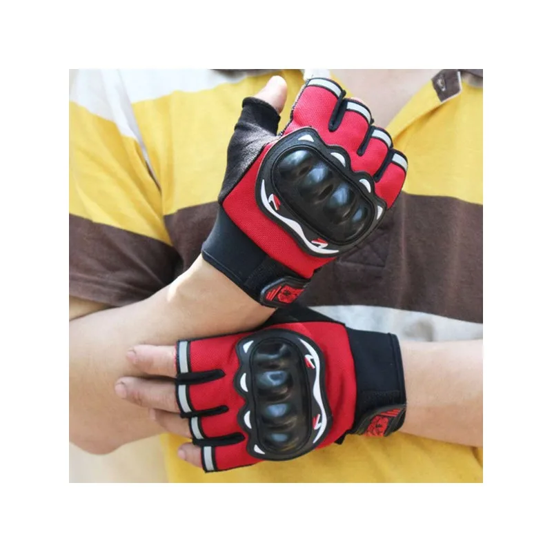 

1 пара дышащих защитных перчаток для велосипеда и мотоцикла, перчатки для занятий спортом на открытом воздухе, велосипедные перчатки с жесткой защитой, полупальцевые перчатки