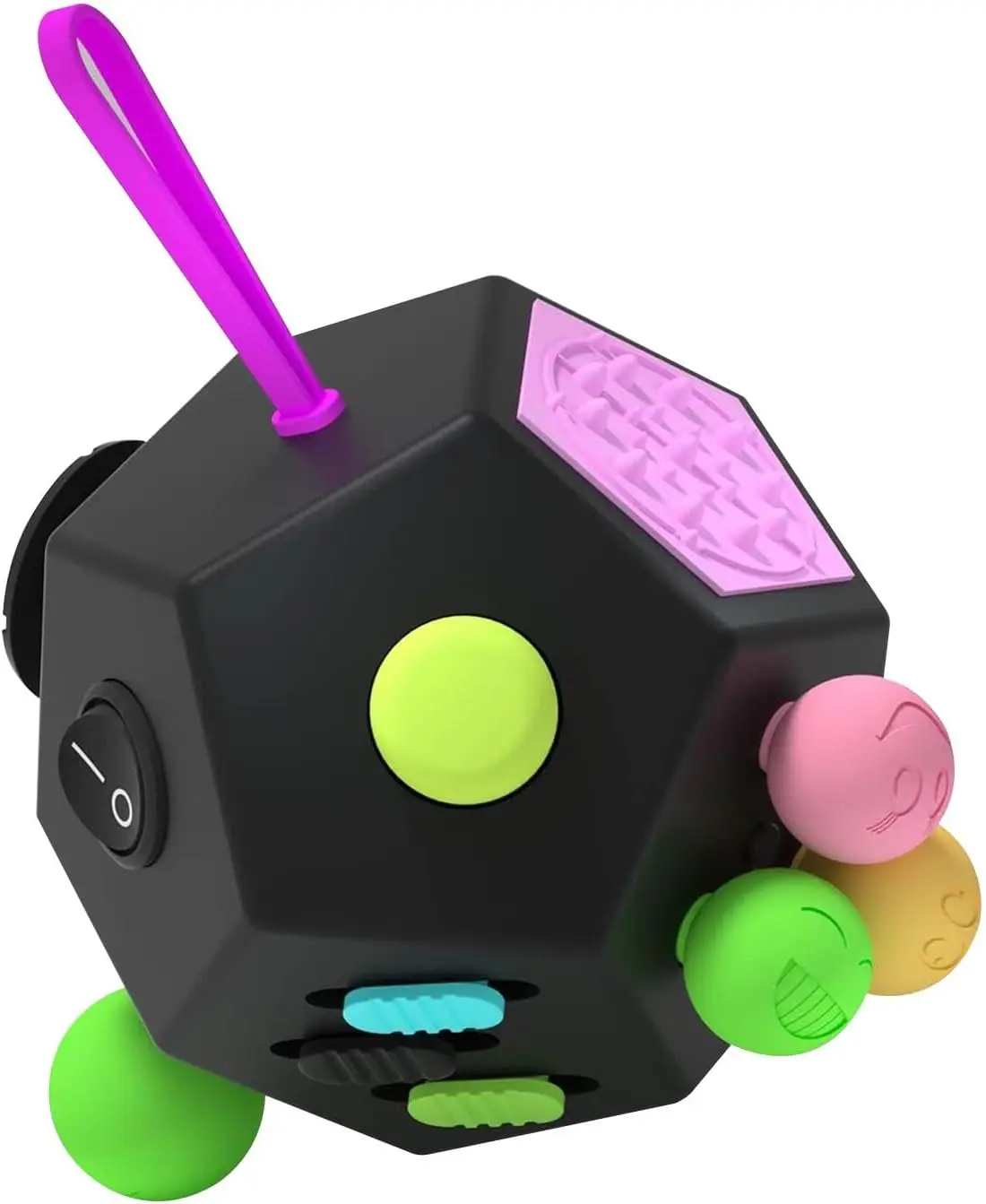 

Игрушка-кубик для снятия стресса с 12 сторонами для детей и взрослых, подарок для путешествий