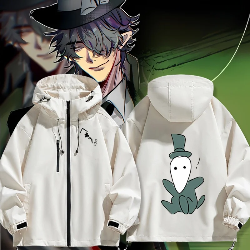 

Модная ветрозащитная куртка унисекс Ja Cartoon Chien Blo Dog Fifth Personali Jaet из полиэфирного волокна с капюшоном на молнии