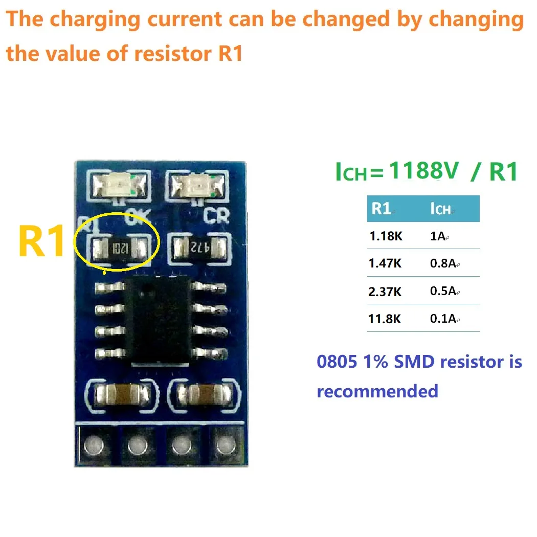 5X SD05CRMA 3.7V 4.2V Li-ion Li-Po modulo caricabatteria al litio per pannello solare 5V 6V 9V 12V 18V 24V 48V