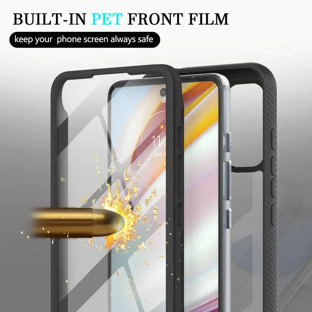 360 Protect Front Back Capa for Motorola Moto G60 Crystal Case Bumper Armor Motoroloa G60 G30 G20 G10 G 60 G31 G41 G51 G71 Funda