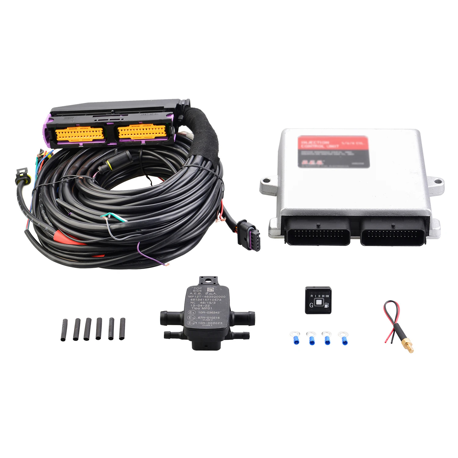 6 Cylinder Gas ECU Kits for RC LPG CNG Conversion Kit for Cars Stable and Durable GPL GNC 256 with Program Optional Logo