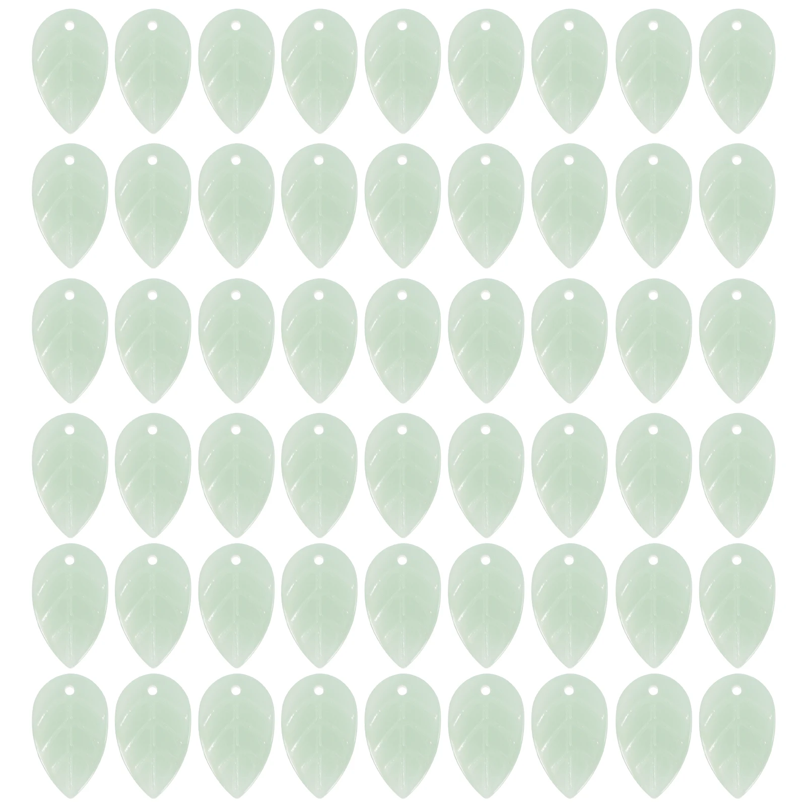 

100 Pcs Glass Petals Leaf Charms for Jewelry Making Crafts Lightweight Durable DIY Bracelets Necklace Earrings Hairpins