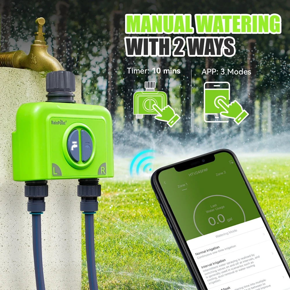 RainPoint 2-ZONE Watertimer Wi - Gardena Smart Irrigation Control recensie en prijs