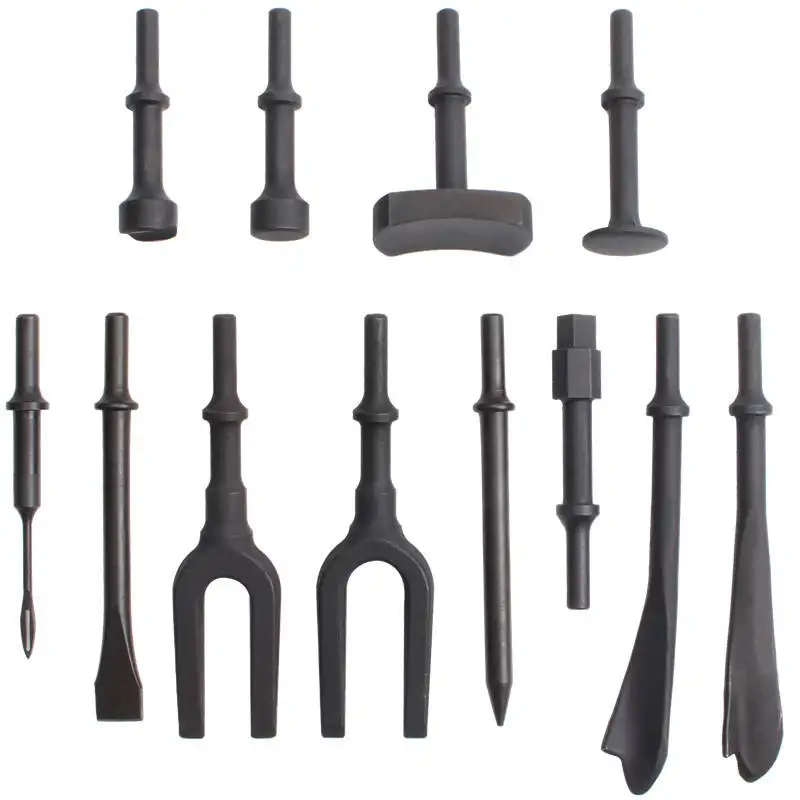 Pneumatic Tools 19-piece Special Vibro Chisel Set Air Hammer Powerful Hand-held Auto Repair 45#steel OEM Available