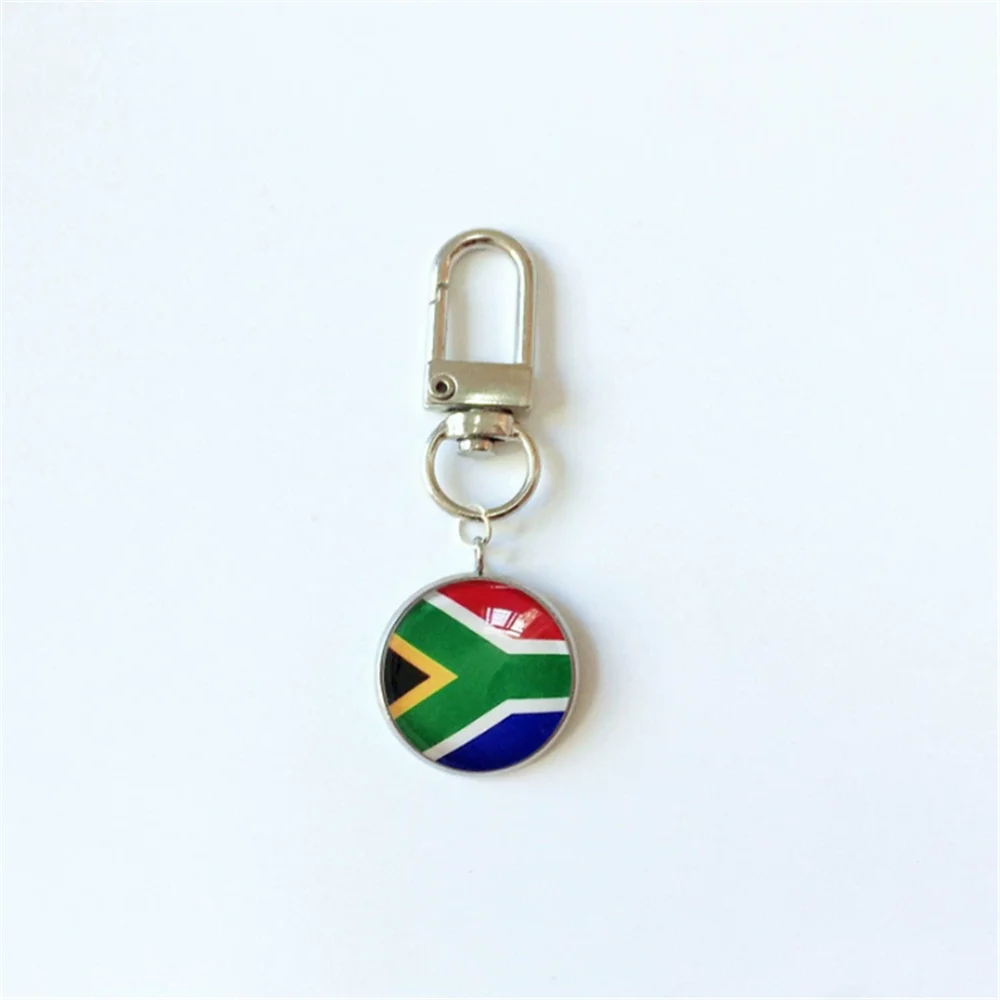20pcs Car Metal Keychain Door Buckle Style Keyring For Serbia South Africa Saudi Arabia North Korea Iran Israel Denmark Flag