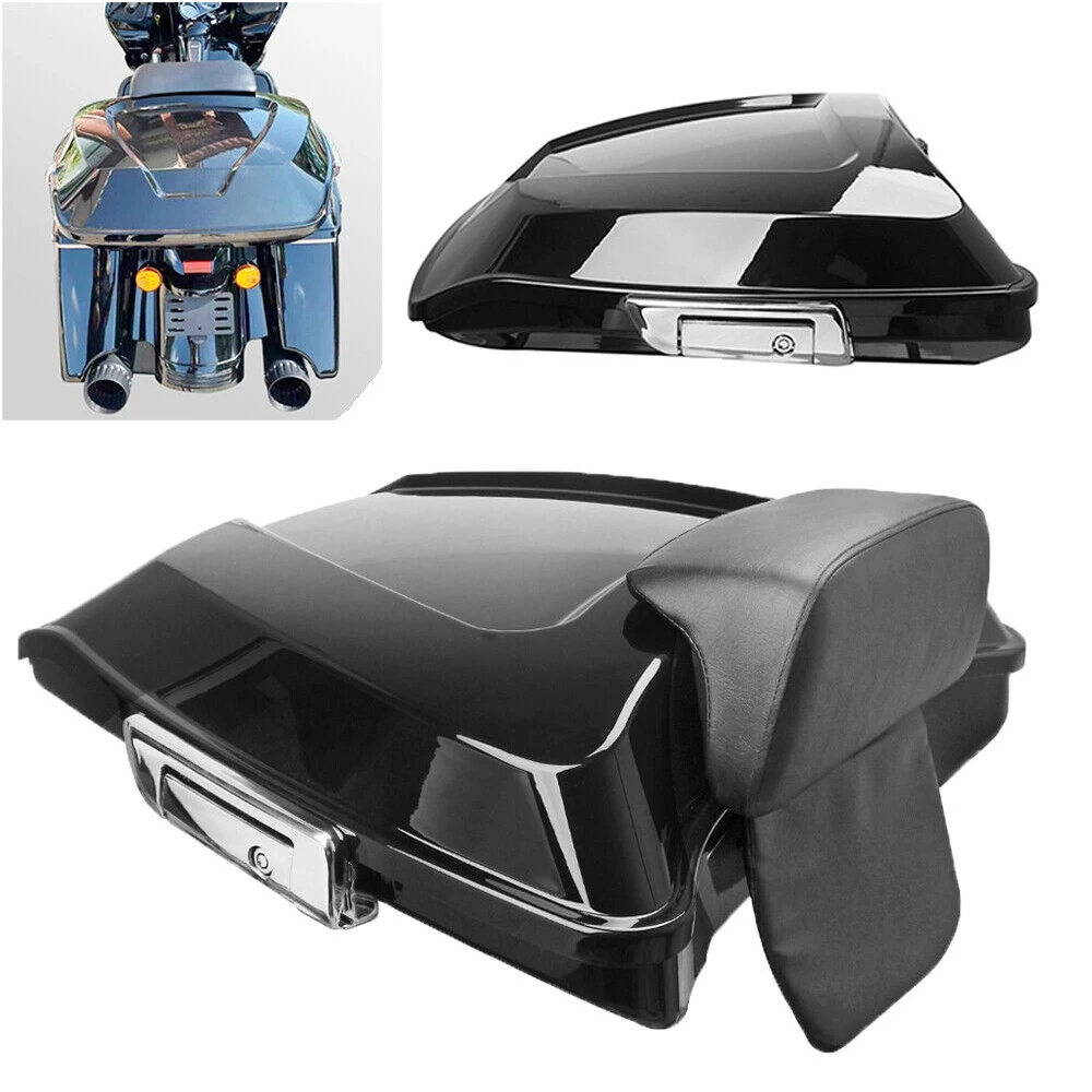 

Motorcycle Trunk Luggage Tail Box Tour Pak Pack Angled For Harley Touring CVO Electra Glide Ultra Classic Road King 1997-2021 20