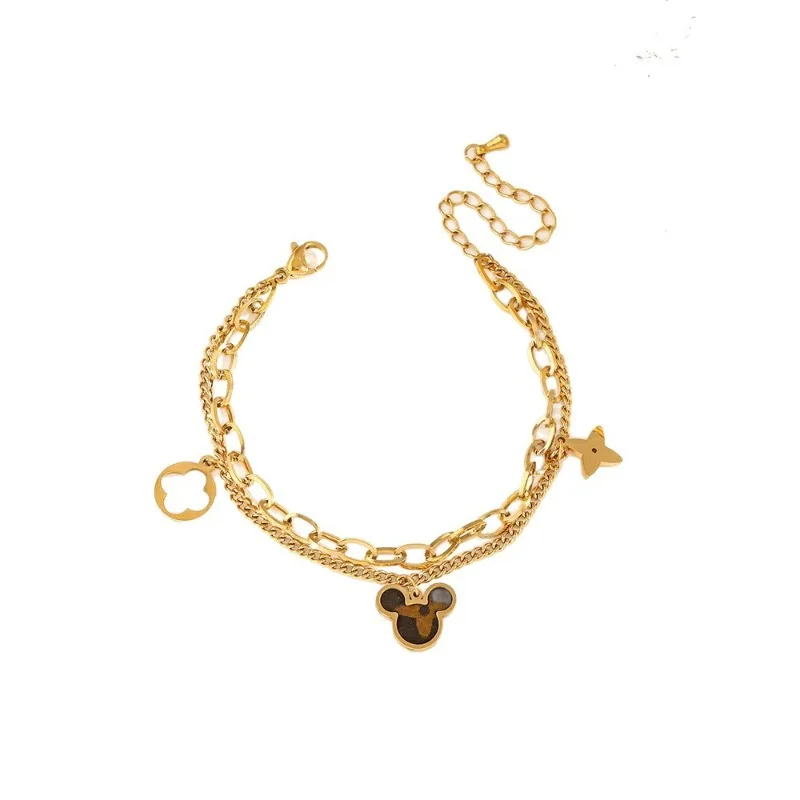 

Классический браслет 2026 года — это не выцветающий подарочный аксессуар для фестиваля Ци-си, и он представляет собой двухслойный браслет из титановой стали.