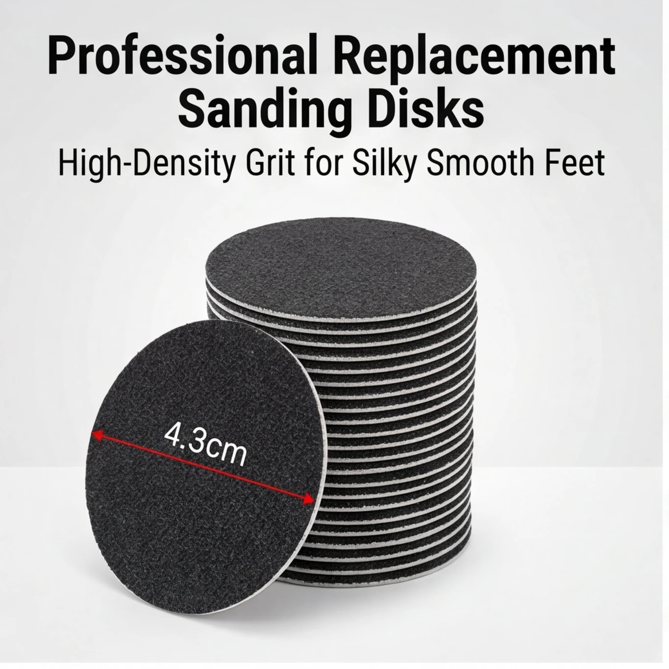 60x Replaceable Discs Electric Foot File, Callus Remover Tool for Hard Dead Skin Repair, Professional Foot Care Set