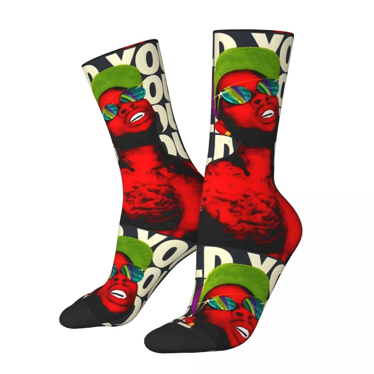 Tory Lanez I Told You Tour 2017 Tri-Blend Men's Socks Retro Harajuku Chris Brown Street Style Novelty Seamless Crew Sock