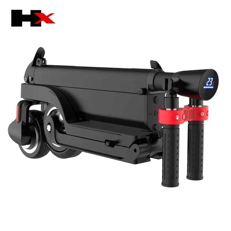 Ultra Light Folding Electric Scooter, Portable Mini E-Scooter with LED Display, Headlight & Dual Brakes for Adults Commuting