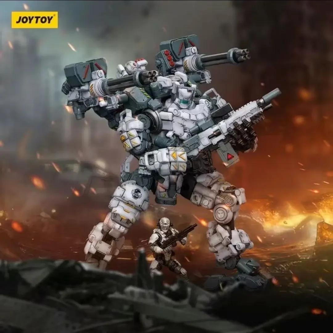 

In Stock JOYTOY Action Figure White Steel Frame 2024 New Version Strike Mecha Finished Movable Model Toys Collection Doll Gifts