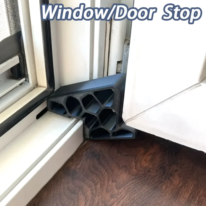 Sliding Window Door Stopper Ventilation Limit Bracket Honeycomb Hollow Design Sliding Patio Door Lock Holder Anti-Slip Window