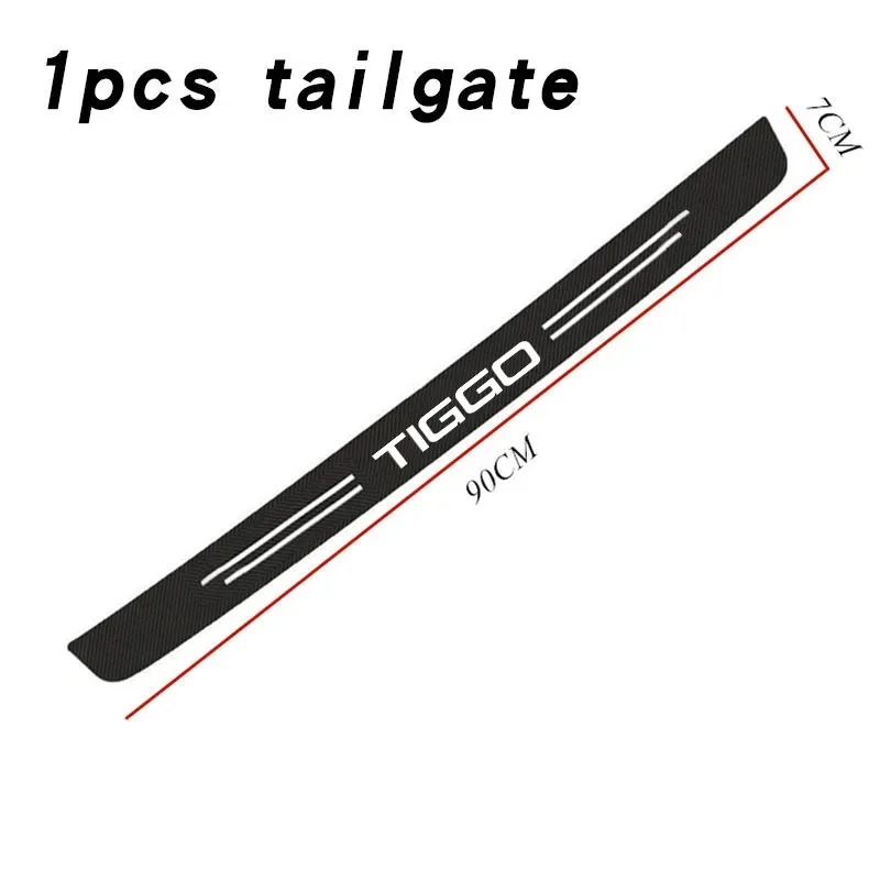 Carbon Fiber Style Step Threshold Decal For Chery Omoda C5 Tiggo7 Tiggo8 Pro Jaecoo J7 Anti‑Scratch Door Sill Exterior Car Parts