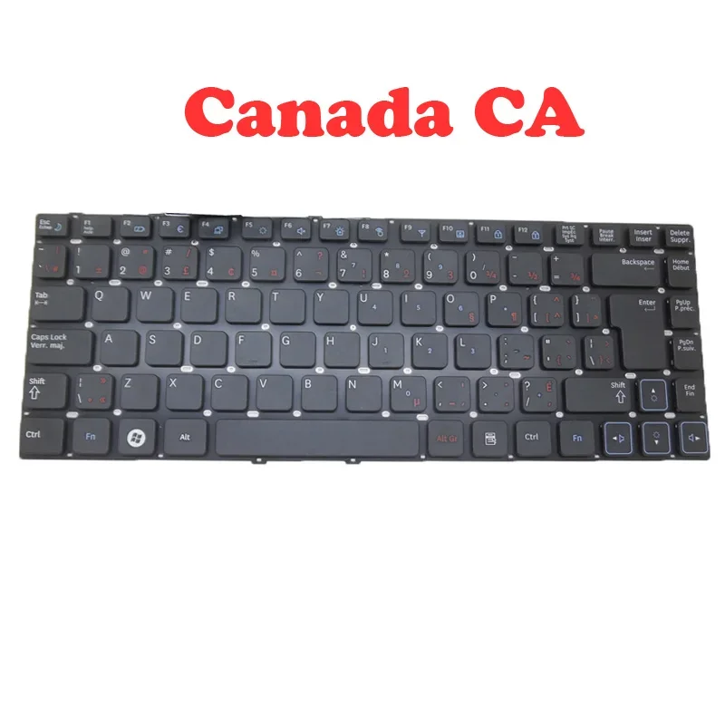 FR GR HB CA لوحة مفاتيح الكمبيوتر المحمول لسامسونج RV411 RV413 RV415 RV420 RV409 E3415 E3420 كندا فرنسا ألمانيا العبرية الجديدة