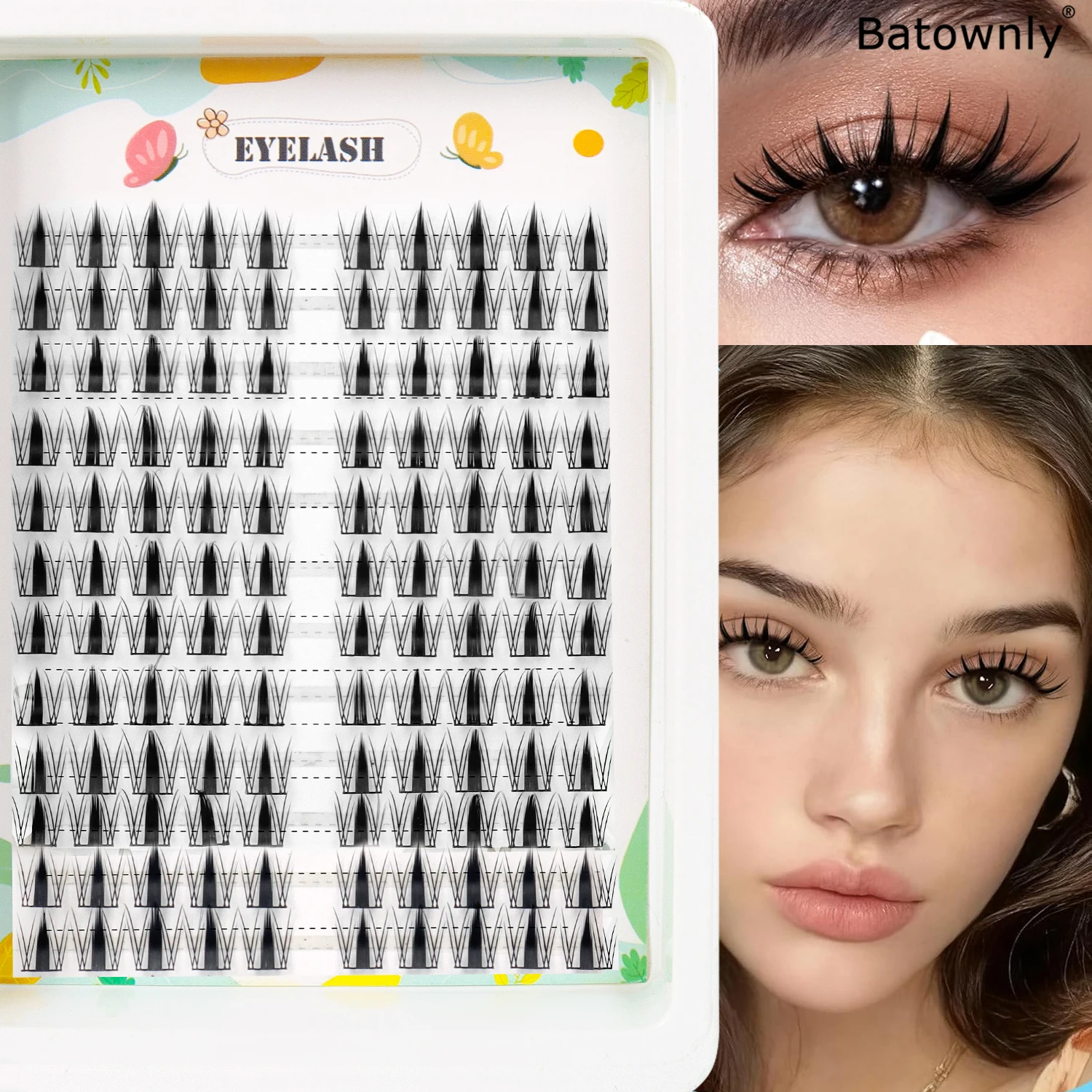 Eyelash Extension Anime Style - 120 Manga Tarzı Kirpik Demetleri, C-Curl
