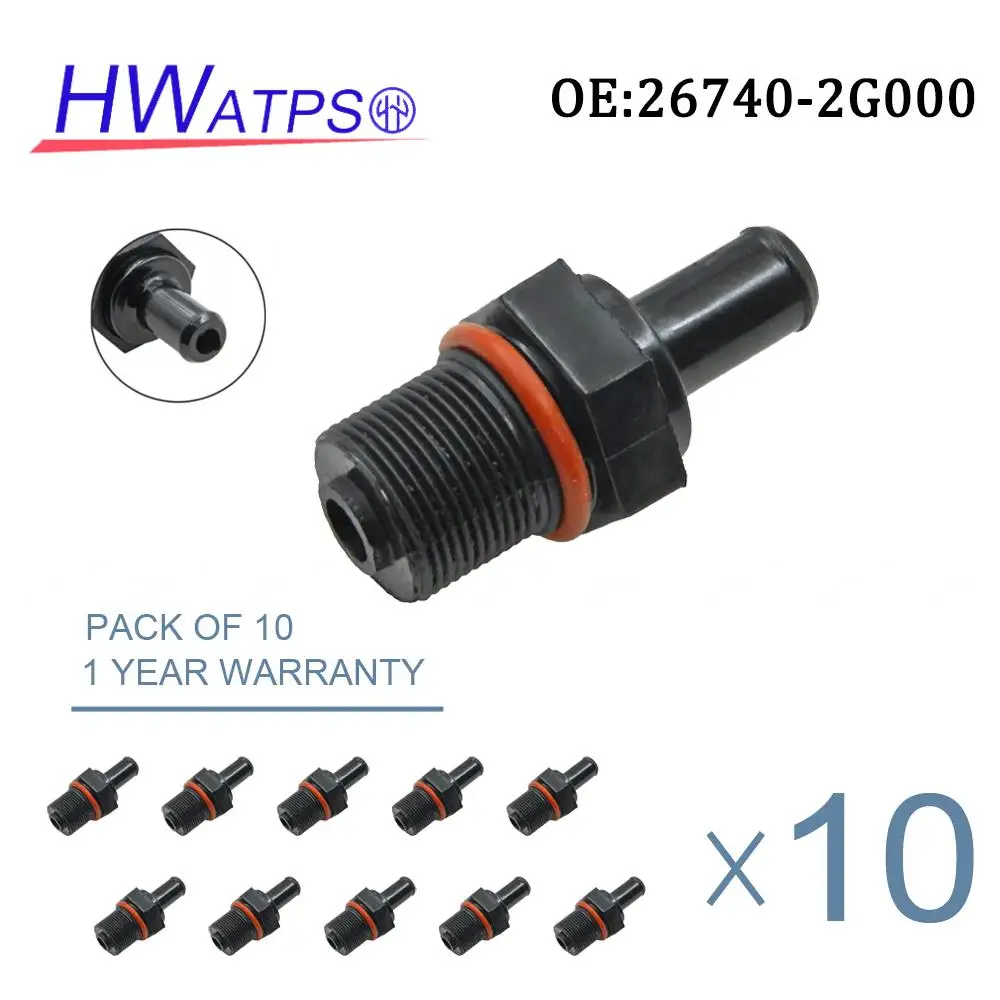 

HWATPS Exhaust PCV Valve 26740-2G000 For Hyundai Elantra GT Ioniq Kona Sonata Santa Fe Tucson Veloster 1.6L 2.0L 2018-2020