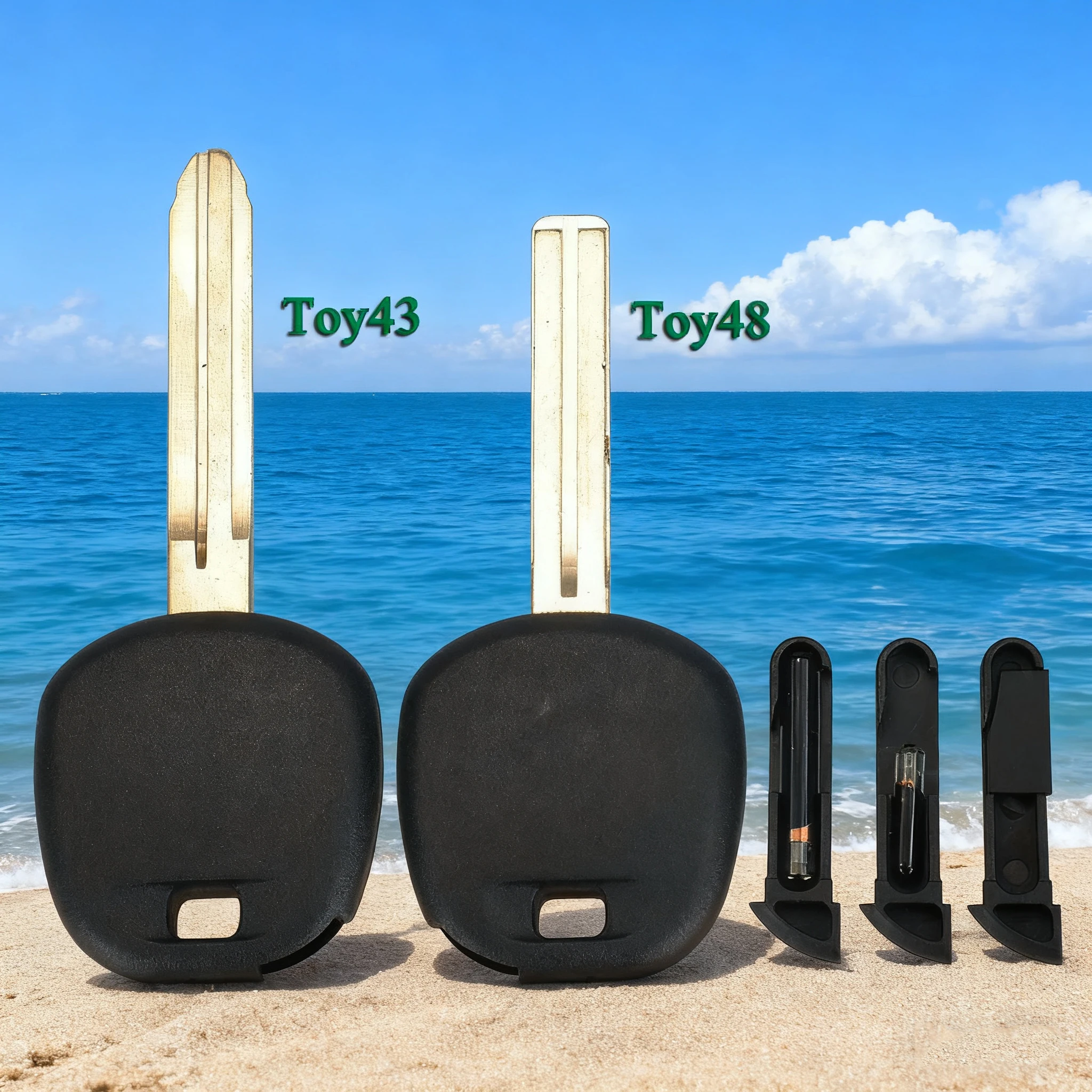 

Jingyuqin транспондер чехол для ключей от машины TOY43 TOY48 лезвие для Toyota Rav4 Prado Corolla Camry Reiz Highlander Yaris Corolla Fob