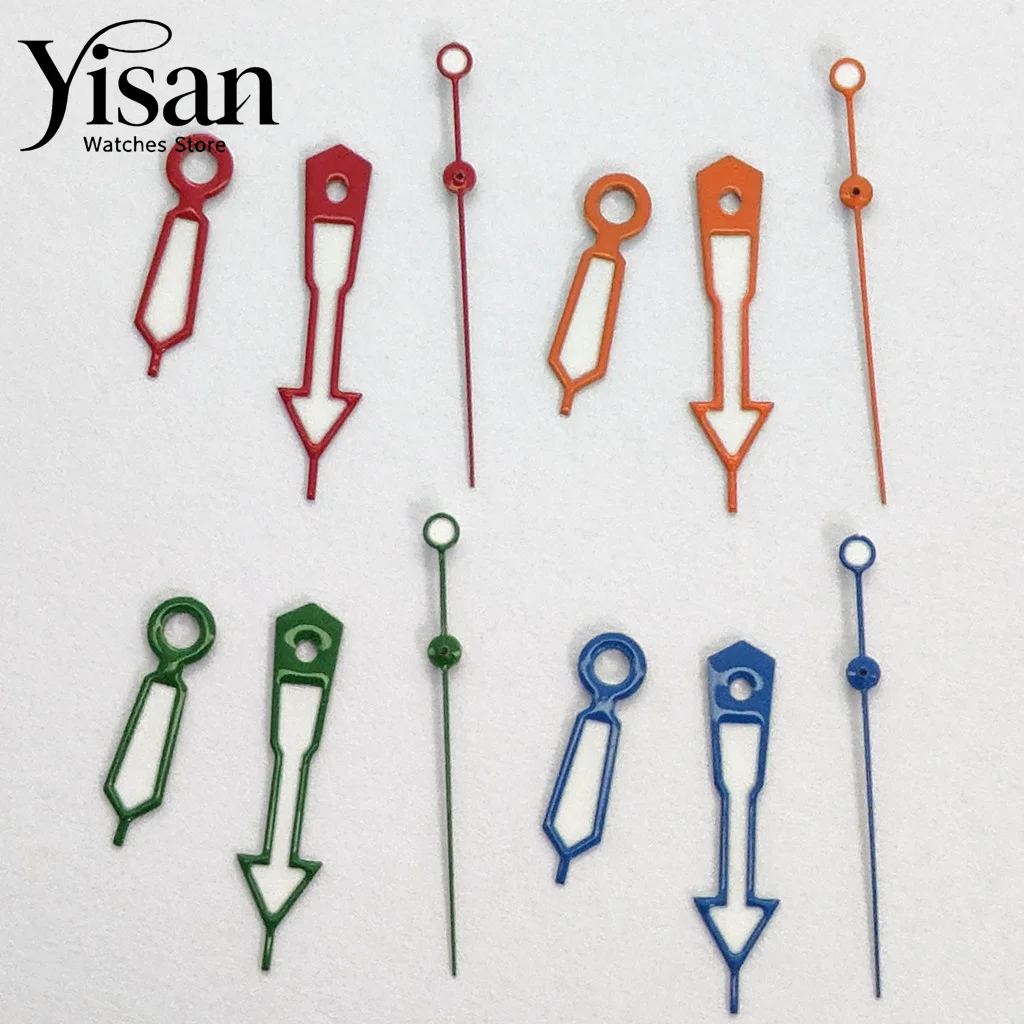 Multi‑Color Option Arrow Watch Hands Set Green Luminous For NH35 NH36 Miyota 8215 821A ETA2824 DG3804 Watch Mod Parts