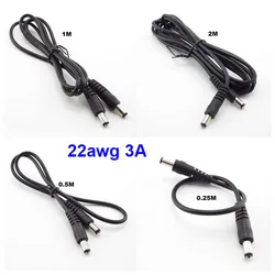 12V 3A Durable DC male to male Power supply Cable 5.5x2.1mm to 5.5mmx2.1mm Plug diy Power Extension cord