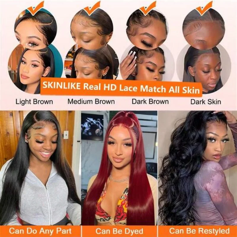 250% الكثافة غلويليس 5x5 HD الدانتيل شعر مستعار أمامي طبيعي مستقيم 13x4 13x6 الدانتيل الشفاف باروكة من شعر طبيعي ارتداء والذهاب للنساء 42"