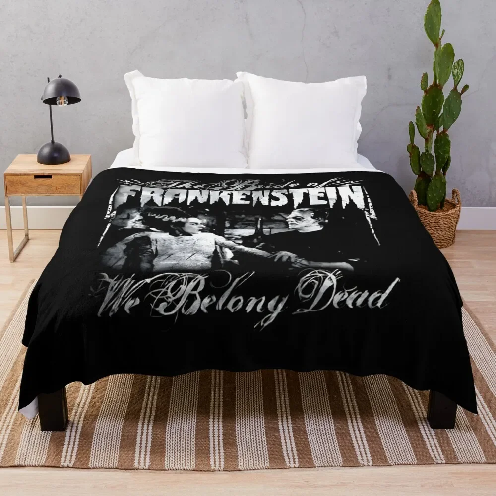 

Bride Of Frankenstein retro Throw Blanket Multi-Purpose valentine gift ideas Flannels Furrys Blankets