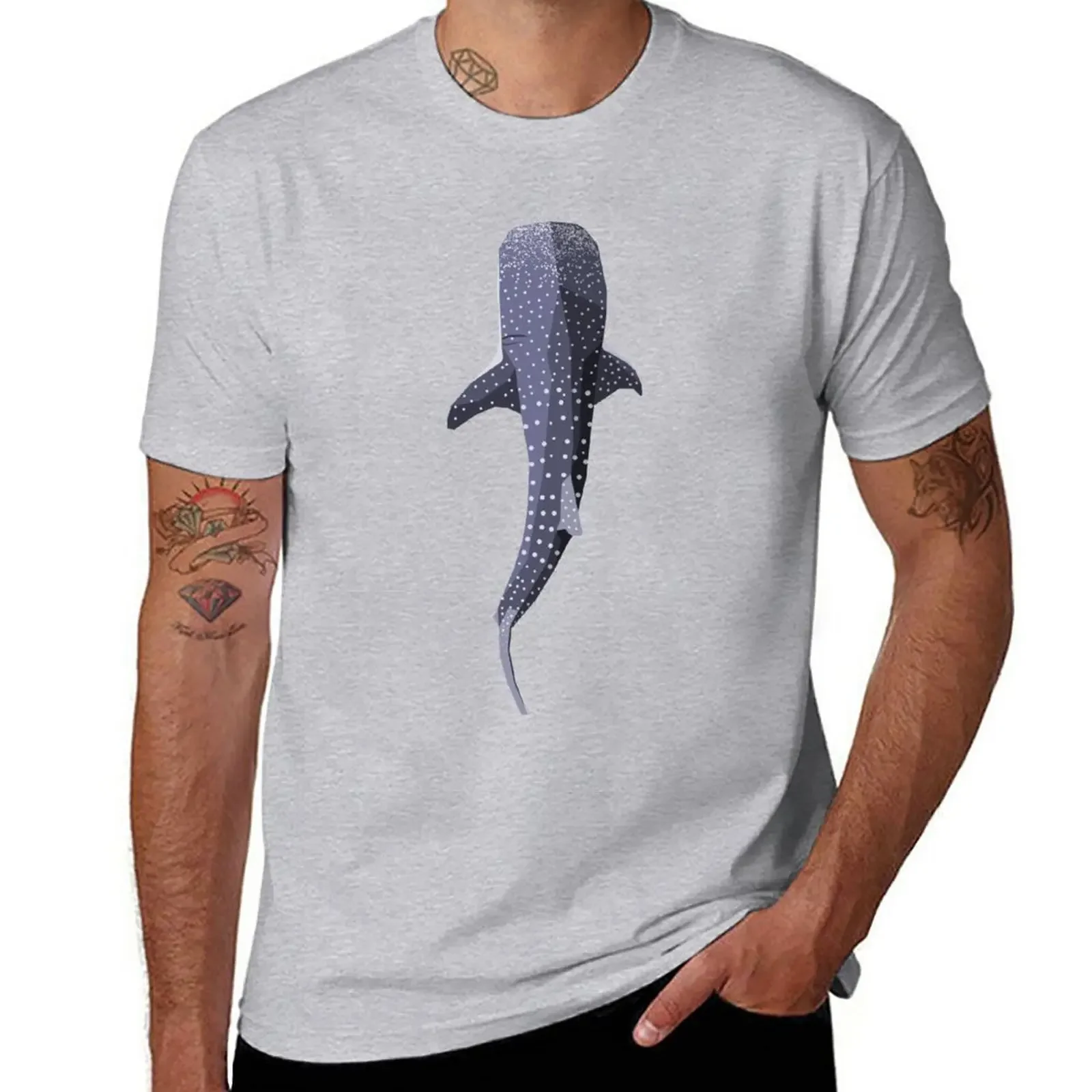 

Vector Whale Shark T-Shirt anime cute clothes men clothings