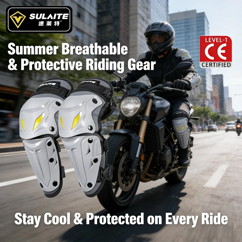 

Motorcycle Knee Elbow Pads Protective Gear for Men Women Summer Breathable Motocross Riding Leg Protector Moto Touring Equipment